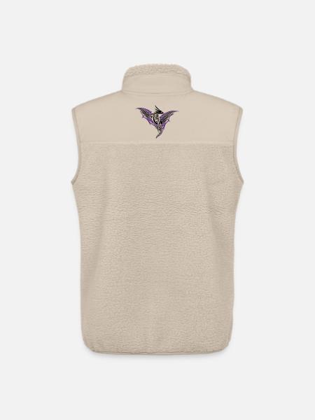 Fantasy dragon with large wings - Unisex Sherpa Gilet by Stanley/Stella - beige