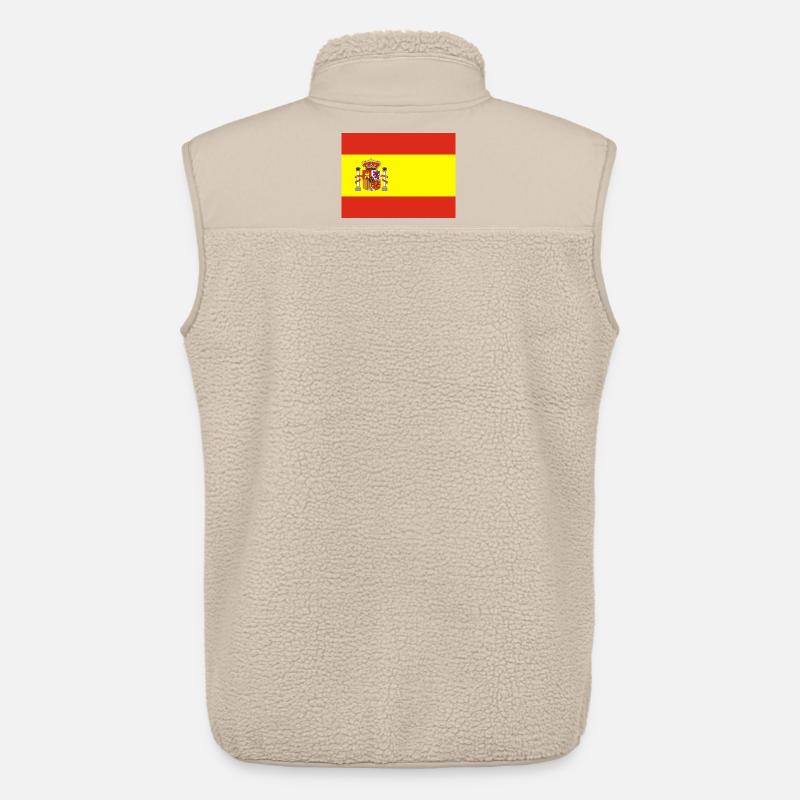 Spanische Flagge - Unisex Sherpaweste von Stanley/Stella - Beige