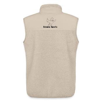 kloana Spotz-kleiner Spatz,Austrian dialect - Unisex Sherpa Gilet by Stanley/Stella - beige - Back - AI Model Male 178 light (178cm)