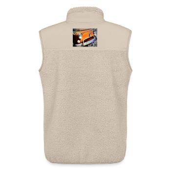 Small Car Fait 500 Retro - Unisex Sherpa Gilet by Stanley/Stella - beige - Back - AI Model Male 178 light (178cm)