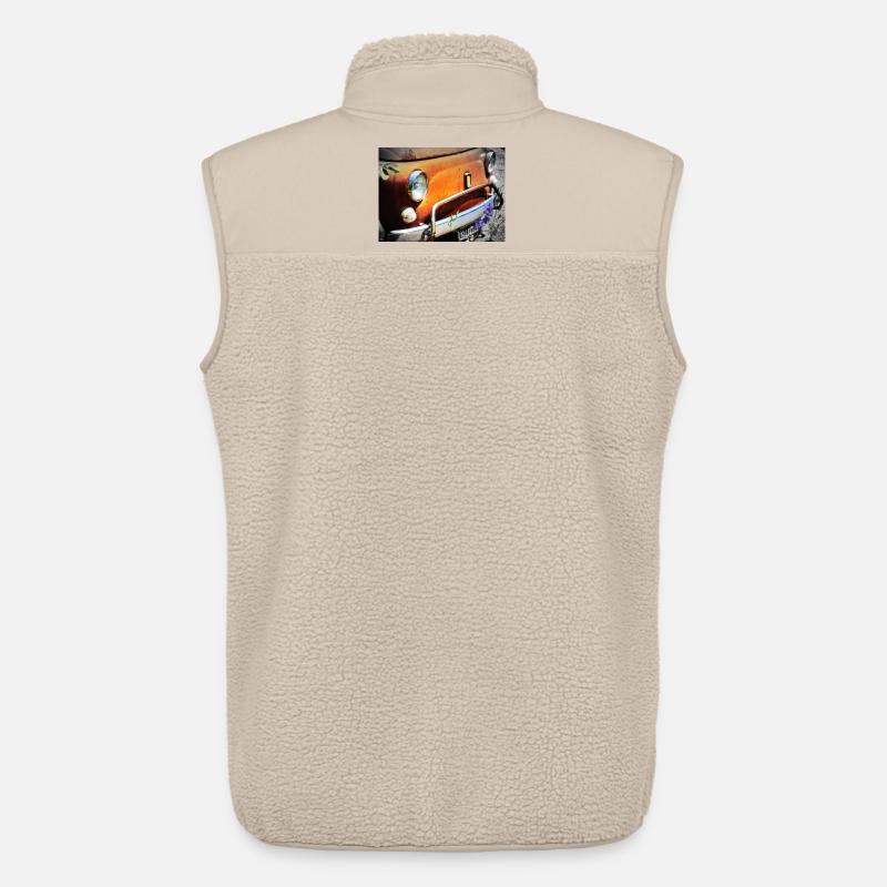 Rostiges Oldtimer Front Design - Unisex Sherpaweste von Stanley/Stella - Beige