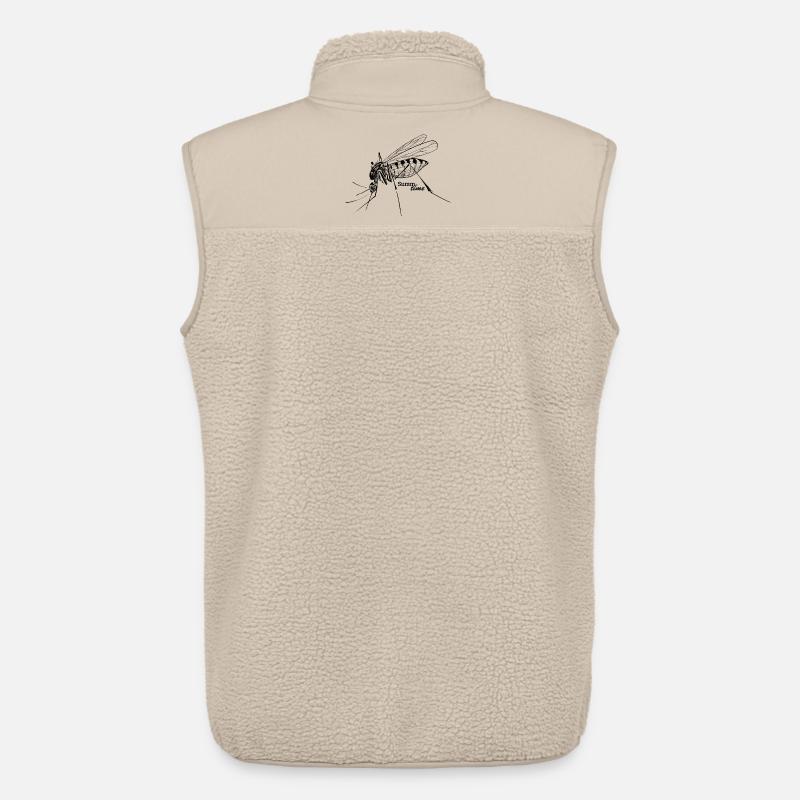 Amour d’été : Buzz-er-time - Mosquito Time - Veste sans manches sherpa unisexe Stanley/Stella - beige
