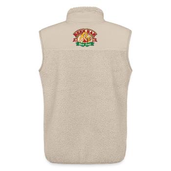 Beer Babe Retro - Unisex Sherpaweste von Stanley/Stella - Beige - Hinten - AI Model Male 178 light (178cm)