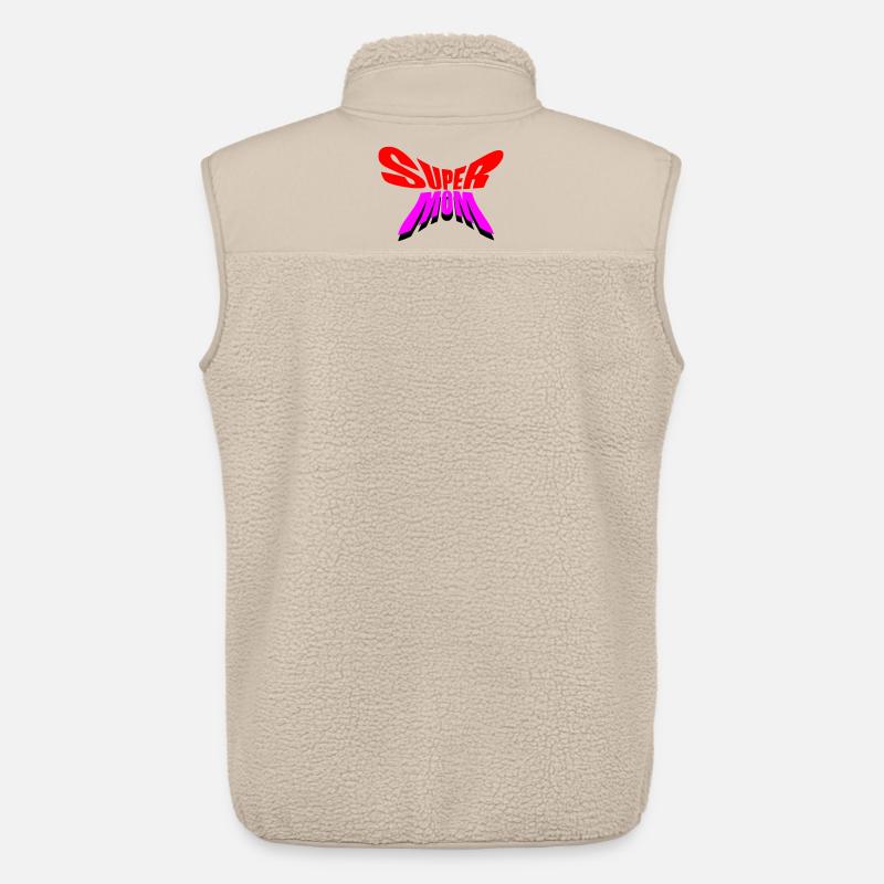 Super Mama / Super Mama - Unisex Sherpaweste von Stanley/Stella - Beige