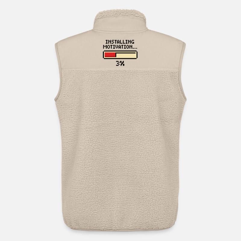 Installation von Motivation Progress - Unisex Sherpaweste von Stanley/Stella - Beige