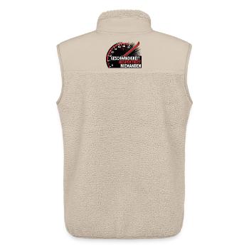 Geschwindigkeit – Auto T-Shirt - Unisex Sherpaweste von Stanley/Stella - Beige - Hinten - AI Model Male 178 light (178cm)