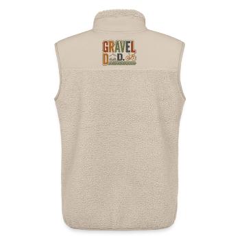 Gravel Bike Dad Bike Dad Gift - Unisex Sherpa Gilet by Stanley/Stella - beige - Back - AI Model Male 178 light (178cm)