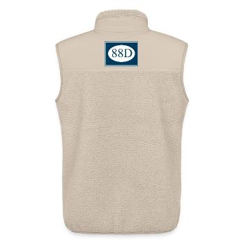 Chinesisches Abzeichen der 88. Division (Alternative Version) - Unisex Sherpaweste von Stanley/Stella - Beige - Hinten - AI Model Male 178 light (178cm)