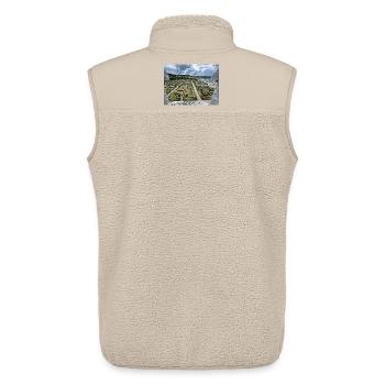 Der Ziergemüsegarten - Unisex Sherpaweste von Stanley/Stella - Beige - Hinten - AI Model Male 178 light (178cm)
