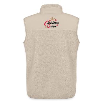 christmas - Unisex Sherpa Gilet by Stanley/Stella - beige - Back - AI Model Male 178 light (178cm)