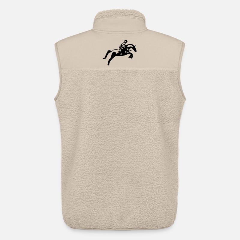 Springreiten Springpferd, Vielseitigkeit - Unisex Sherpaweste von Stanley/Stella - Beige