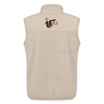 Tout ce jazz - Veste sans manches sherpa unisexe Stanley/Stella - beige - Dos - AI Model Male 178 light (178cm)
