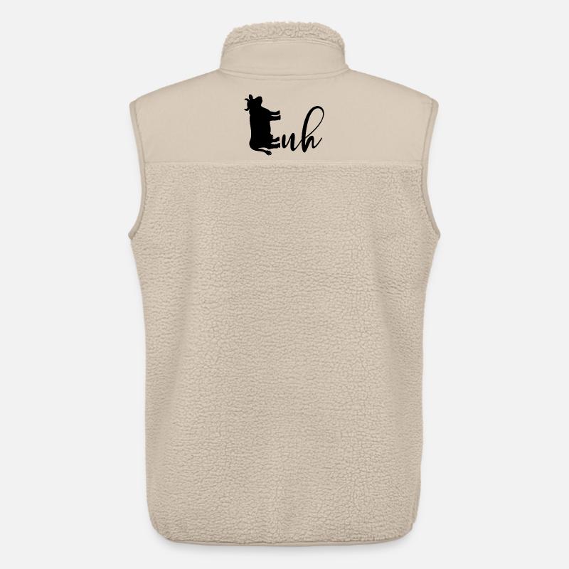 Hausrinder Kuh Kühe - Unisex Sherpaweste von Stanley/Stella - Beige