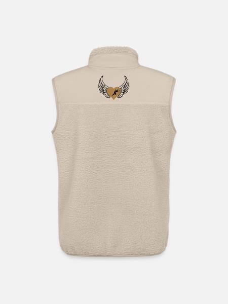 Jogger heart wings - Unisex Sherpa Gilet by Stanley/Stella - beige