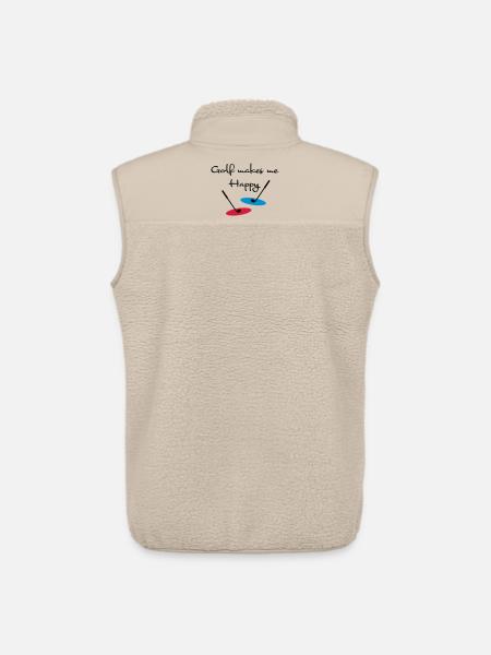 golf - Veste sans manches sherpa unisexe Stanley/Stella - beige