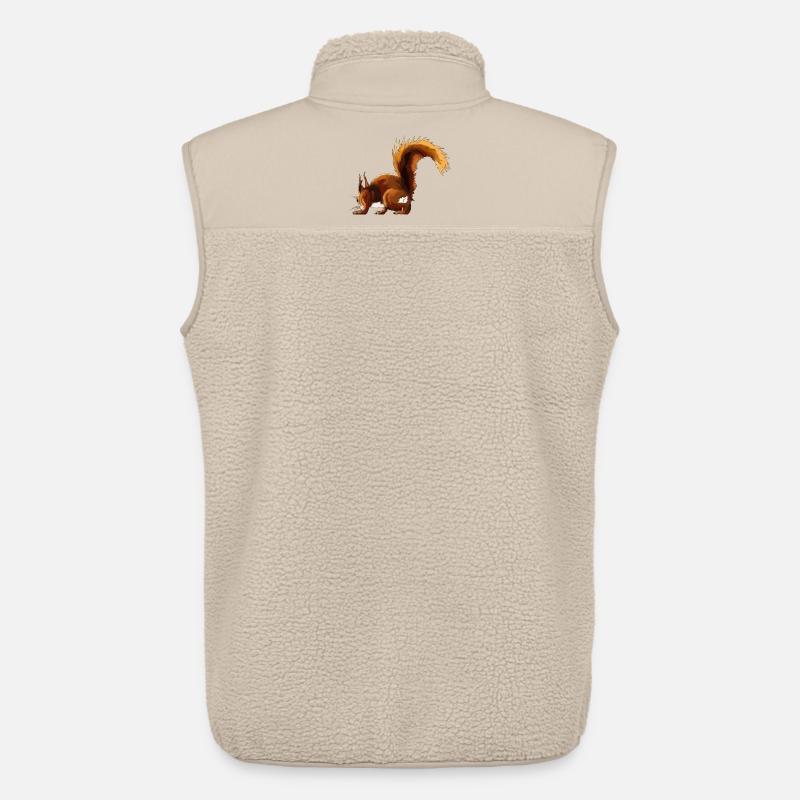 Eichhörnchen Flausch Herbst-Edition - Unisex Sherpaweste von Stanley/Stella - Beige