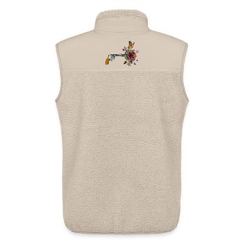 Eine Waffe für den Frieden - Unisex Sherpaweste von Stanley/Stella - Beige - Hinten - AI Model Male 178 light (178cm)