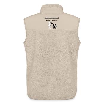 Master of Being a grandparent - Unisex Sherpa Gilet by Stanley/Stella - beige - Back - AI Model Male 178 light (178cm)