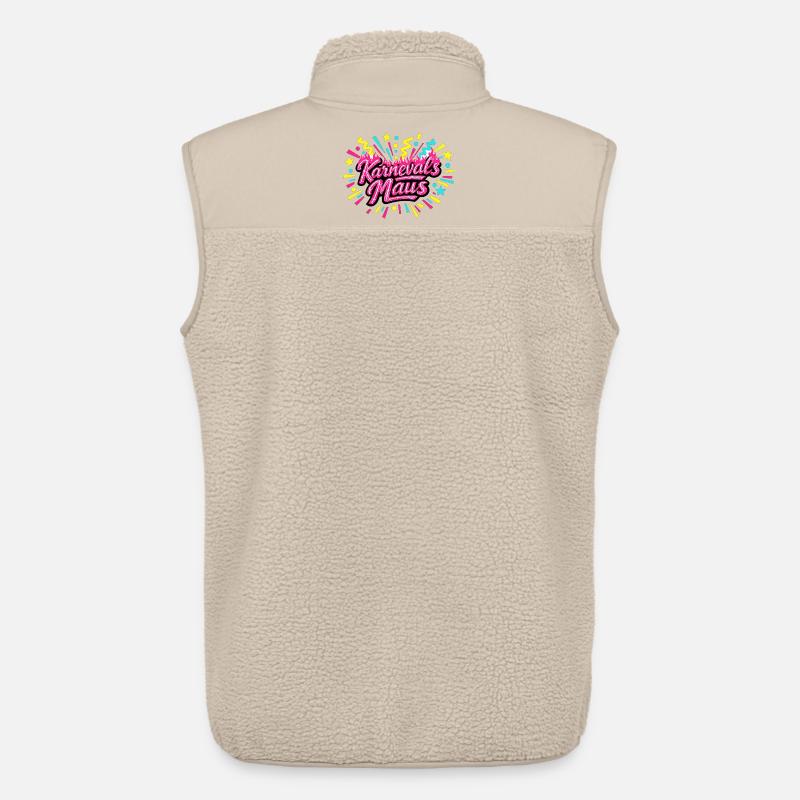 Souris de Carnaval - Cadeau de Carnaval - Veste sans manches sherpa unisexe Stanley/Stella - beige