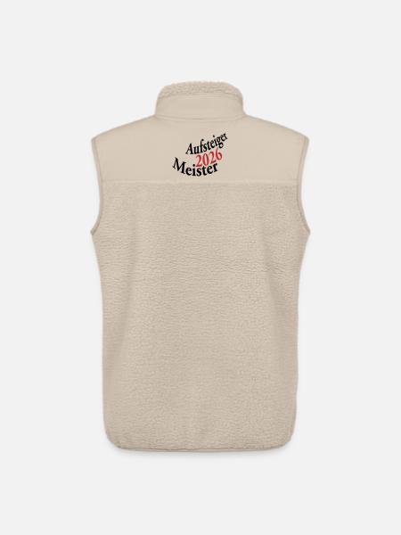 Meister und Aufsteiger 2026 - Unisex Sherpaweste von Stanley/Stella - Beige