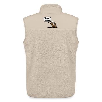 I CAN CLIMB! - Unisex Sherpa Gilet by Stanley/Stella - beige - Back - AI Model Male 178 light (178cm)