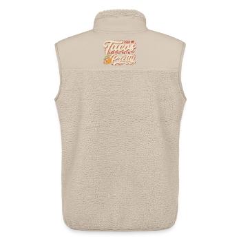 Tacos and Tell Me I'm Pretty - Unisex Sherpa Gilet by Stanley/Stella - beige - Back - AI Model Male 178 light (178cm)