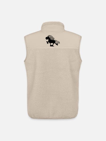 Töltender Isländer - Pferd - Unisex Sherpaweste von Stanley/Stella - Beige