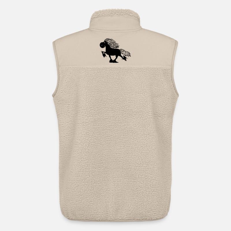 Töltender Isländer - Pferd - Unisex Sherpaweste von Stanley/Stella - Beige