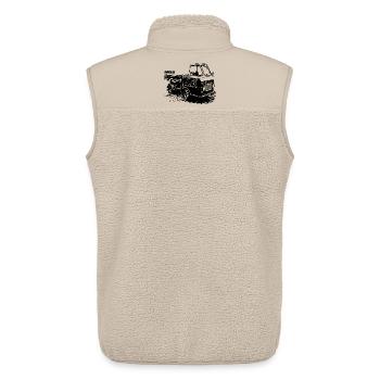 Multivoiture M22 - Veste sans manches sherpa unisexe Stanley/Stella - beige - Dos - AI Model Male 178 light (178cm)