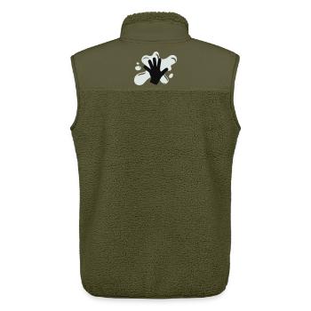 Climate Glue Action - Unisex Sherpa Gilet by Stanley/Stella - khaki - Back - AI Model Male 178 light (178cm)