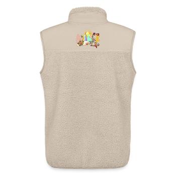 Strand Leben Sommer Vibe - Unisex Sherpaweste von Stanley/Stella - Beige - Hinten - AI Model Male 178 light (178cm)