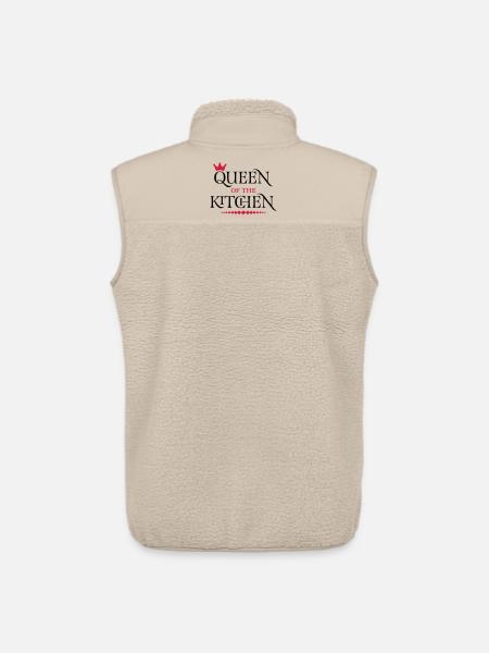 Queen of the Kitchen - Unisex Sherpa Gilet by Stanley/Stella - beige