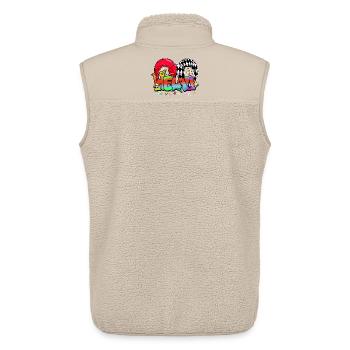 Helau Fastnacht Fasching Karneval Kostüm Jeck - Unisex Sherpaweste von Stanley/Stella - Beige - Hinten - AI Model Male 178 light (178cm)
