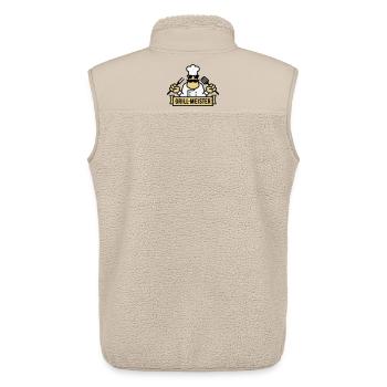 Grillmeister (Grillen / Barbecue / BBQ / 3C) - Unisex Sherpaweste von Stanley/Stella - Beige - Hinten - AI Model Male 178 light (178cm)