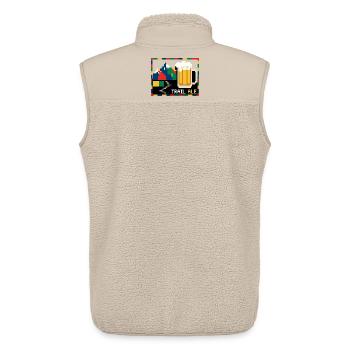 Trail Ale Wandern Bier Berge - Unisex Sherpaweste von Stanley/Stella - Beige - Hinten - AI Model Male 178 light (178cm)