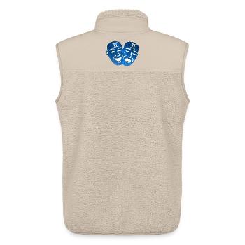 Zwillinge und das Universum - Unisex Sherpaweste von Stanley/Stella - Beige - Hinten - AI Model Male 178 light (178cm)