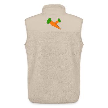 Carottes - Veste sans manches sherpa unisexe Stanley/Stella - beige - Dos - AI Model Male 178 light (178cm)