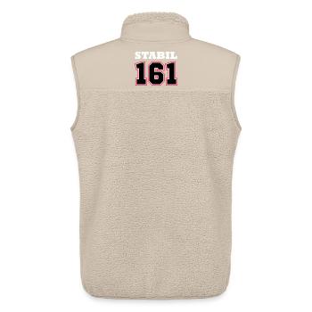 STABIL 161 - FOOTBALL RED - Unisex Sherpaweste von Stanley/Stella - Beige - Hinten - AI Model Male 178 light (178cm)