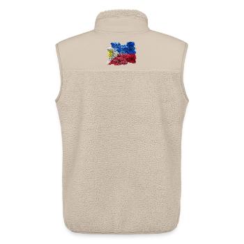 Philippinen Vintage Flagge - Unisex Sherpaweste von Stanley/Stella - Beige - Hinten - AI Model Male 178 light (178cm)
