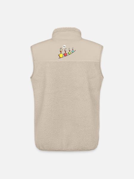 Vogelleine Piep - Unisex Sherpaweste von Stanley/Stella - Beige