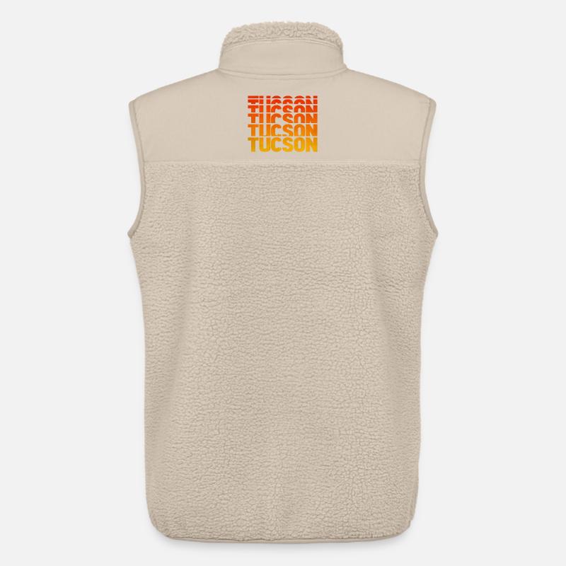 Tucson Gradient Block Typo - Unisex Sherpaweste von Stanley/Stella - Beige