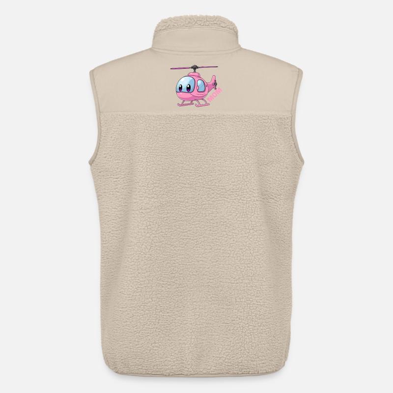 Helikopter Mutter - Unisex Sherpaweste von Stanley/Stella - Beige