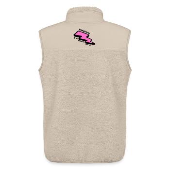 Glücksbringer: Du schaffst das! Kämpferin - Unisex Sherpaweste von Stanley/Stella - Beige - Hinten - AI Model Male 178 light (178cm)