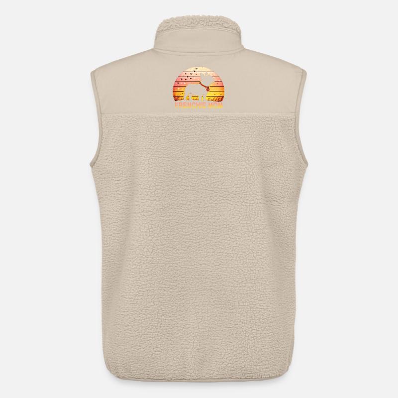 Frenchie Mom - Unisex Sherpaweste von Stanley/Stella - Beige