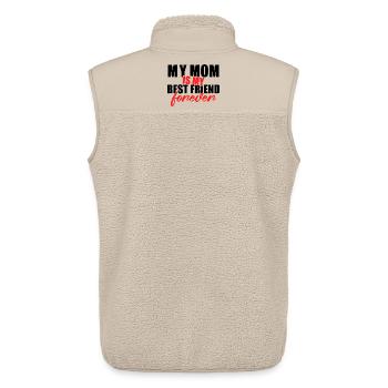 Mom Is My Best Friend Forever Shirt - Unisex Sherpaweste von Stanley/Stella - Beige - Hinten - AI Model Male 178 light (178cm)
