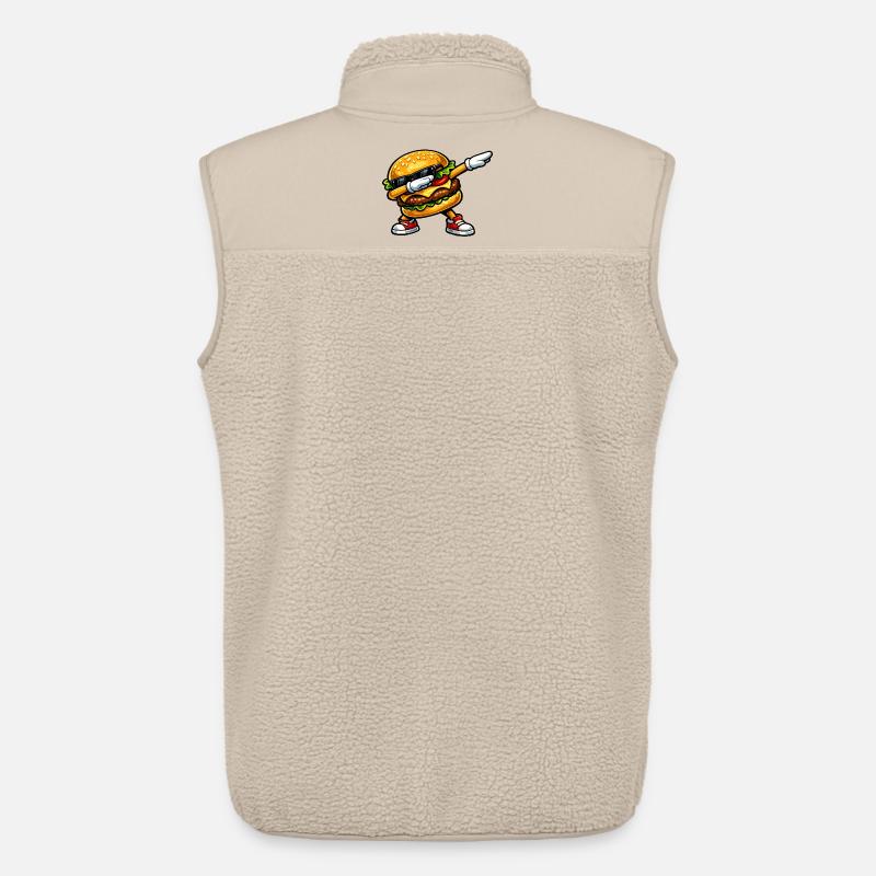 Dab Hamburger - Veste sans manches sherpa unisexe Stanley/Stella - beige
