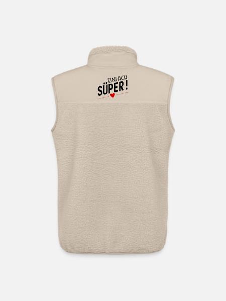 Süper - Unisex Sherpaweste von Stanley/Stella - Beige