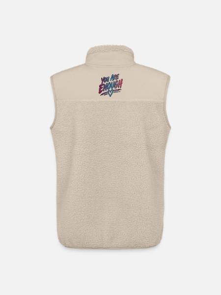You Are Enough - Unisex Sherpaweste von Stanley/Stella - Beige