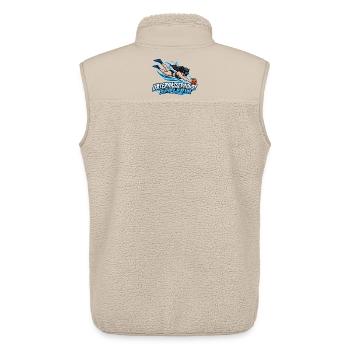 Unterwasserrugby Spielerin Illustration - Unisex Sherpaweste von Stanley/Stella - Beige - Hinten - AI Model Male 178 light (178cm)