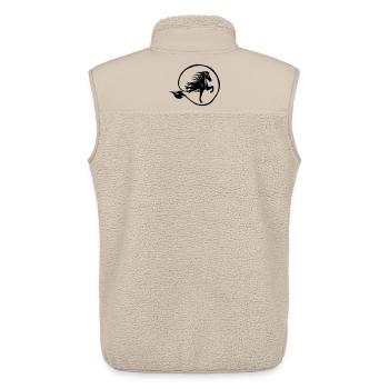 Edles Islandpferd Flamme Pferdesport Reiterin - Unisex Sherpaweste von Stanley/Stella - Beige - Hinten - AI Model Male 178 light (178cm)